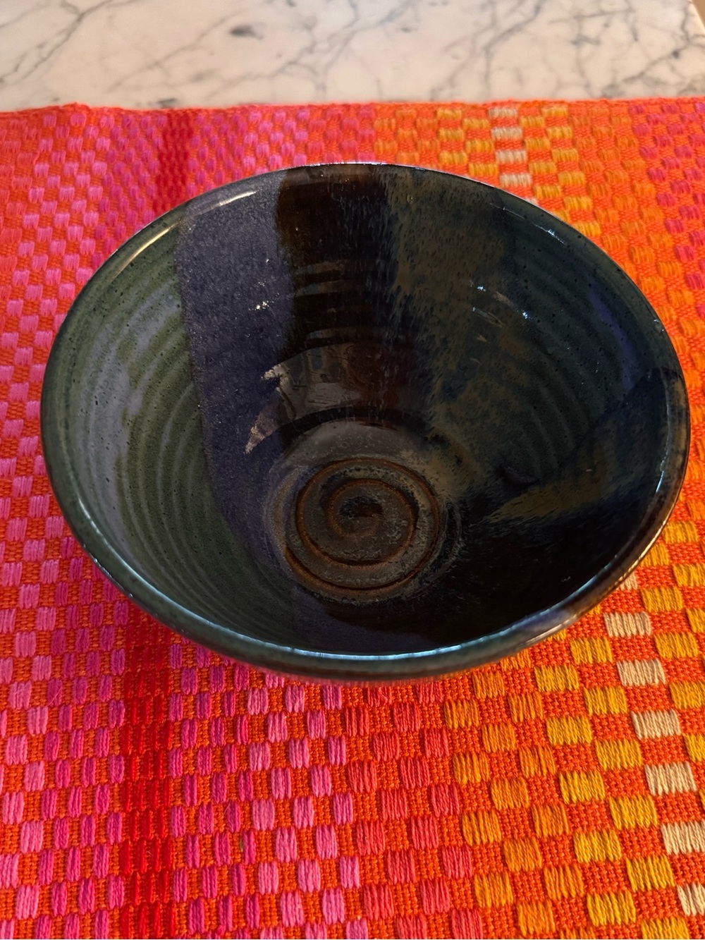 Handmade custom pottery bowl, new